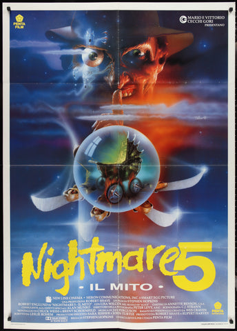 A Nightmare on Elm Street 5: The Dream Child (1989) Italian Poster 39x55