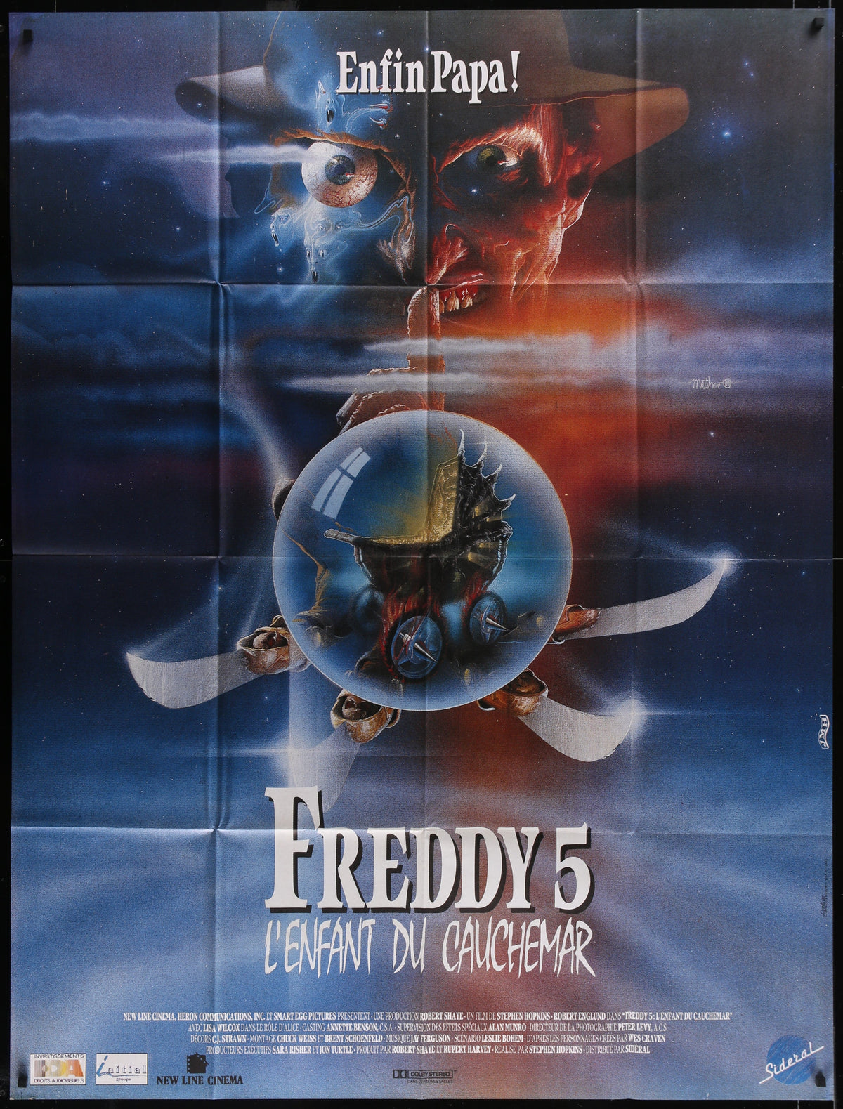 A Nightmare on Elm Street 5: The Dream Child (1990) French Grande Poster 46x62