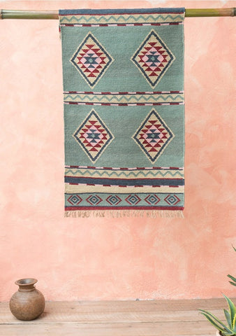 Anaya Hand Woven Wool/Cotton Kilim Rug