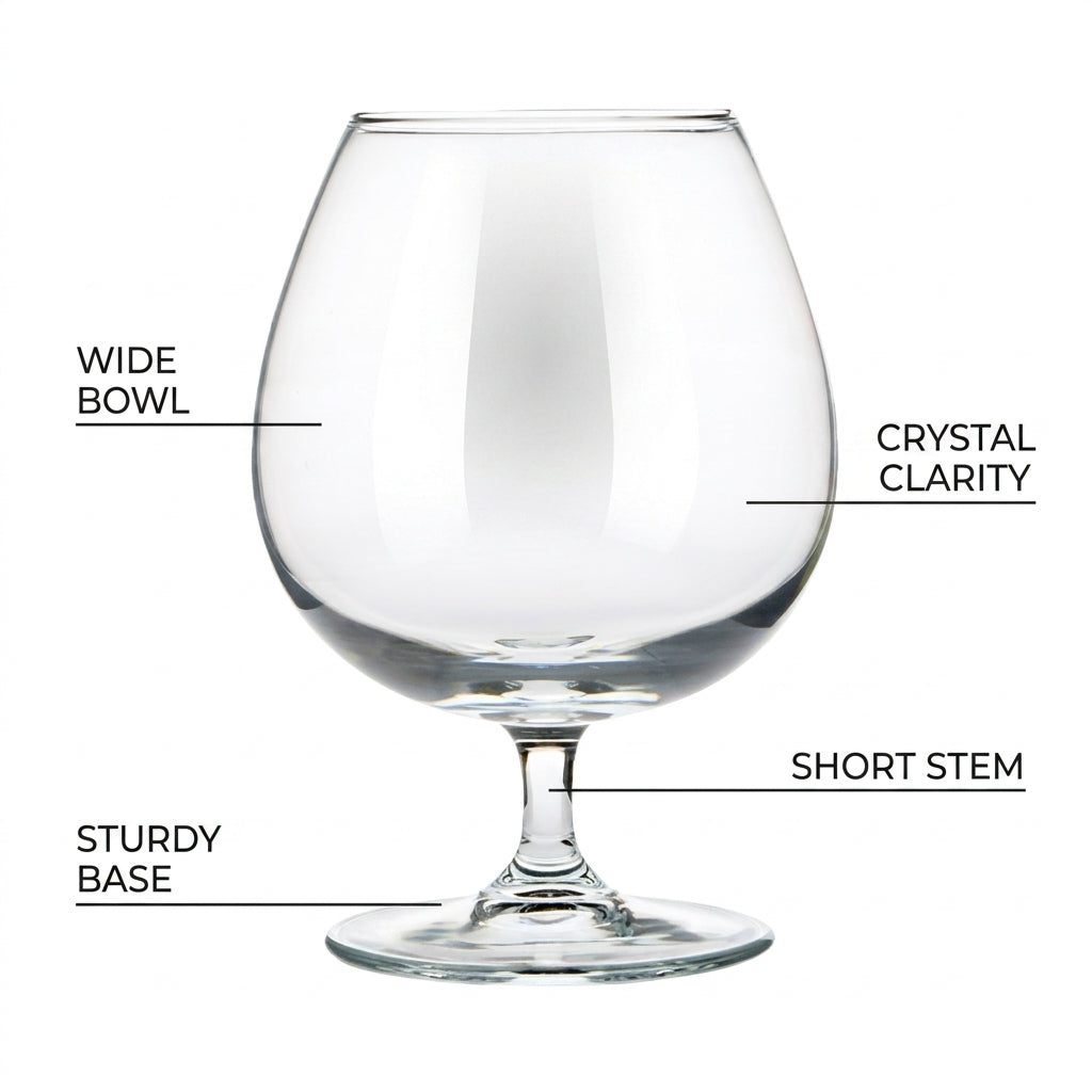 Brandy Balloon Glass - 550ml - Set of 6