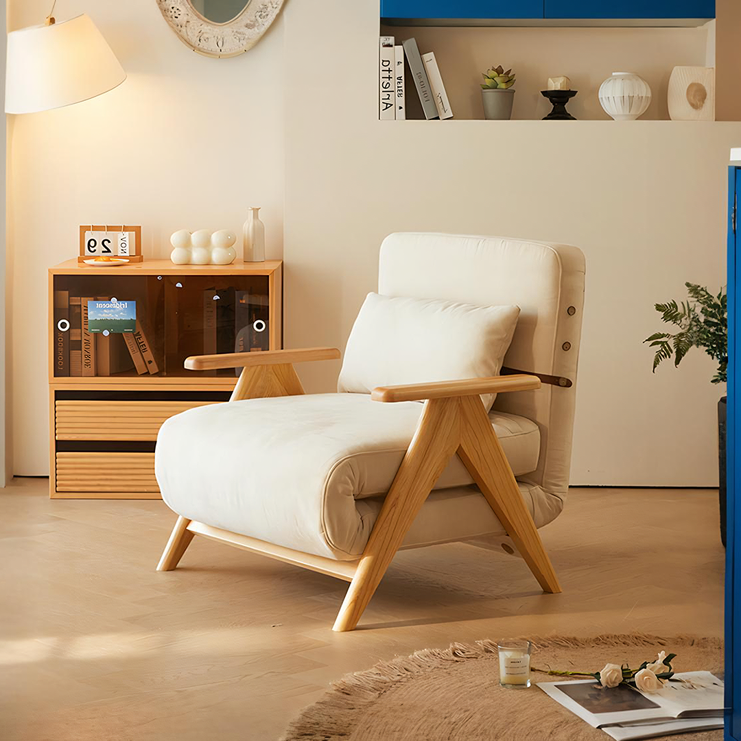 Antonia Single Sofa Bed, Armchair, Linen