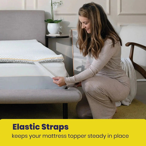 Brightr® Aurora Memory Foam Mattress Topper | Soft & Medium | 5 cm Reversible | Pressure Relief for Shoulder, Hip & Back