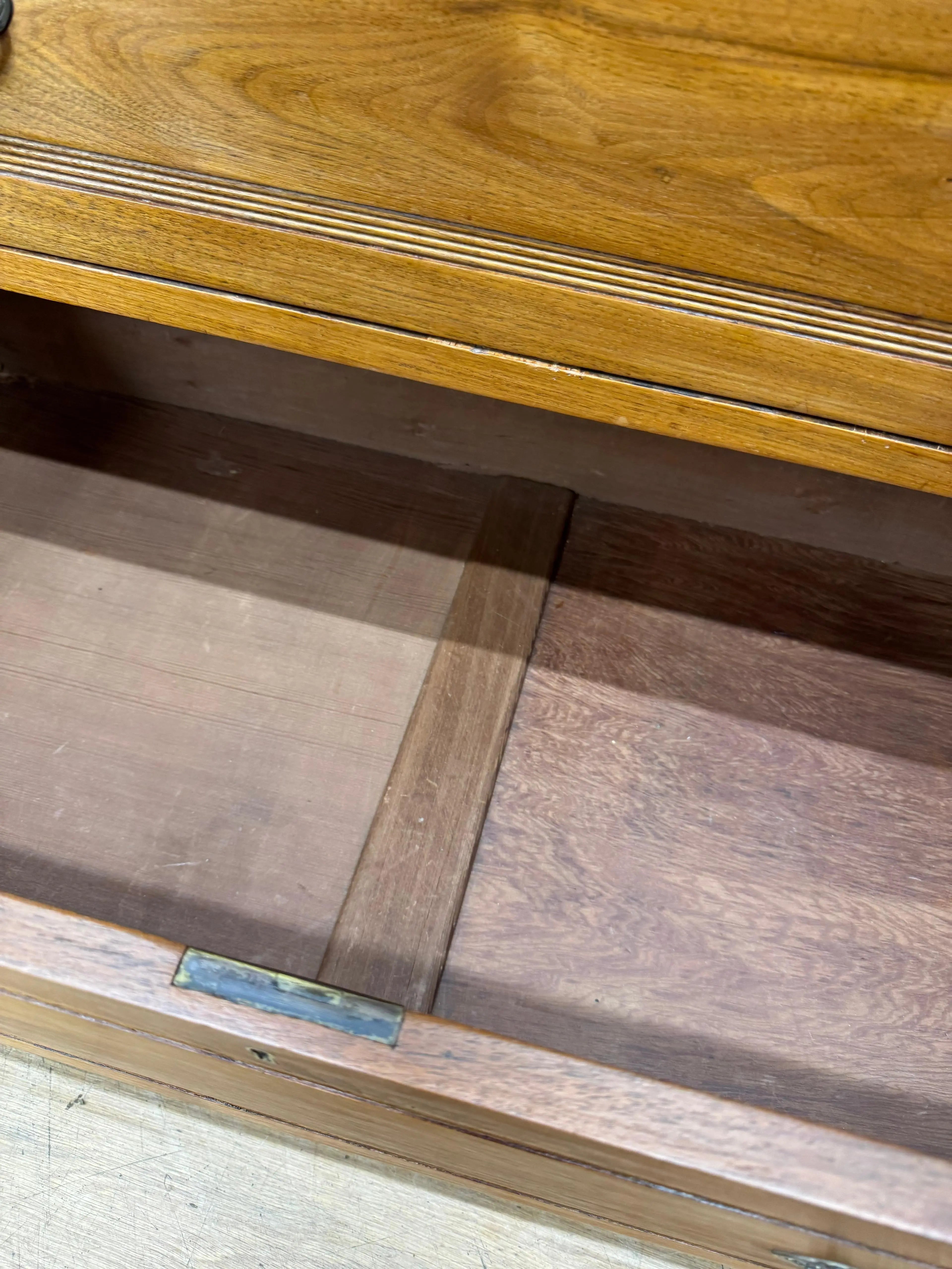 Antique Solid Walnut Chest of Drawers Bedroom Storage Furniture
