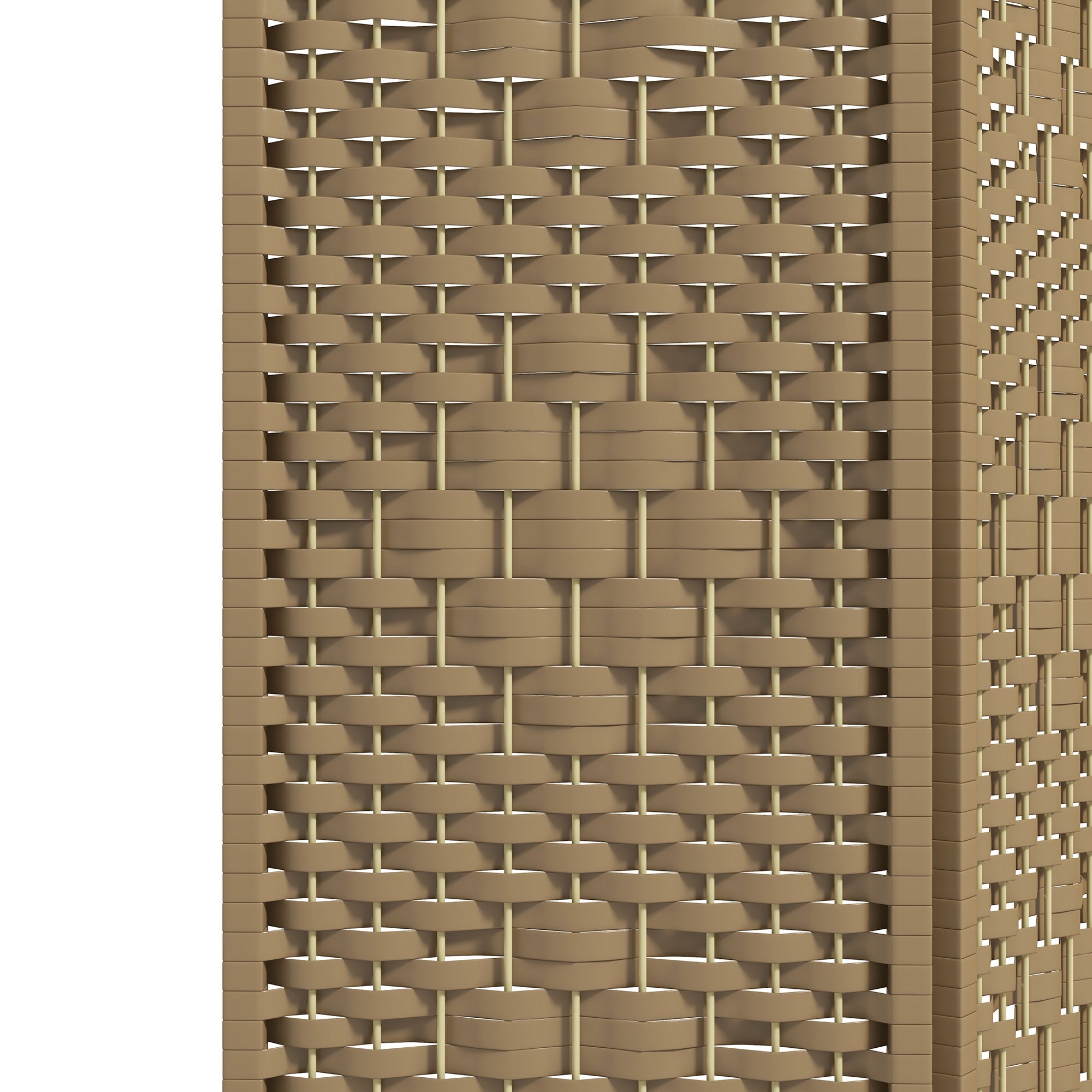 HOMCOM 3 Panel Folding Room Divider, Privacy Screen, Freestanding Paravent Partition Separator Natural Wood