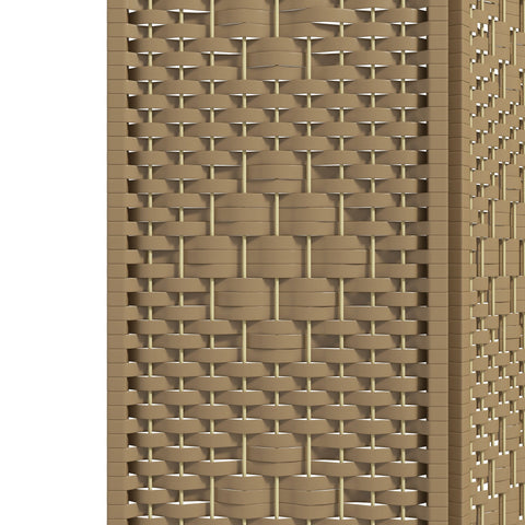 HOMCOM 3 Panel Folding Room Divider, Privacy Screen, Freestanding Paravent Partition Separator Natural Wood