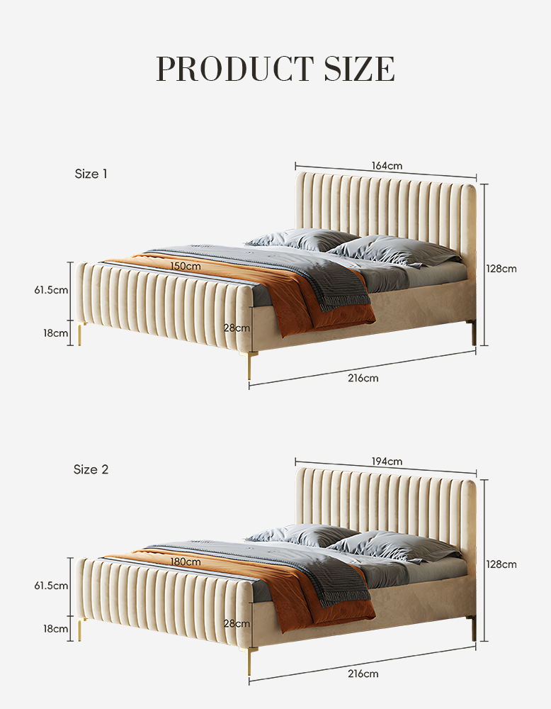 Babbie King Size / Super King Size Bed, Velvet