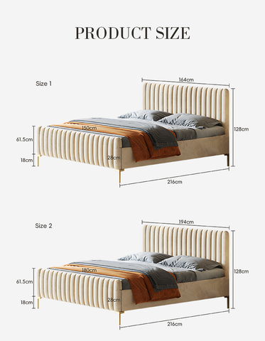 Babbie King Size / Super King Size Bed, Velvet