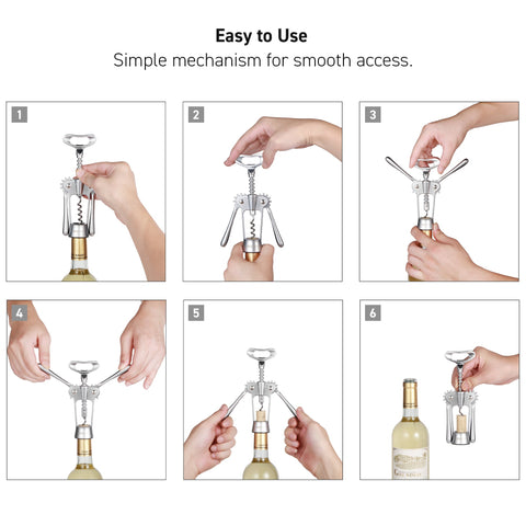 Barcool Wing Corkscrew with Pourer & Stopper