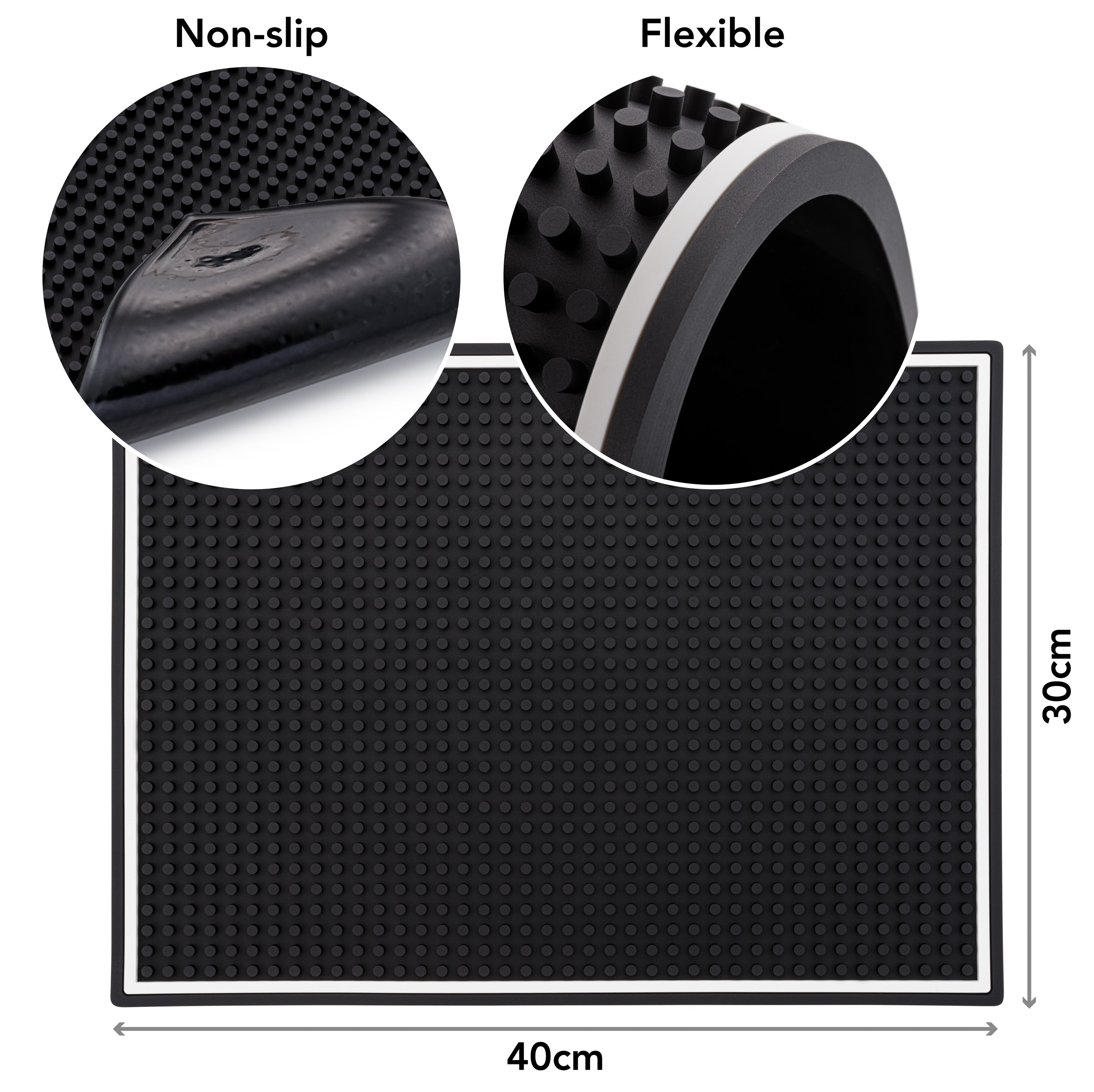 Barcool Rubber Bar Mat - Black
