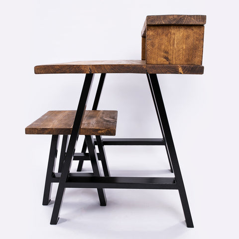 Bespoke Work From Home Desk & Stool - Insustrial Furniture