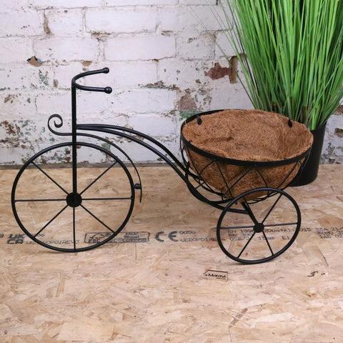 Bike Garden Planter Metal Vintage Style Black