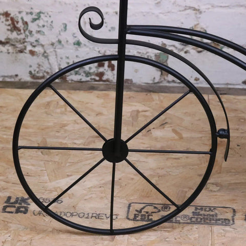 Bike Garden Planter Metal Vintage Style Black