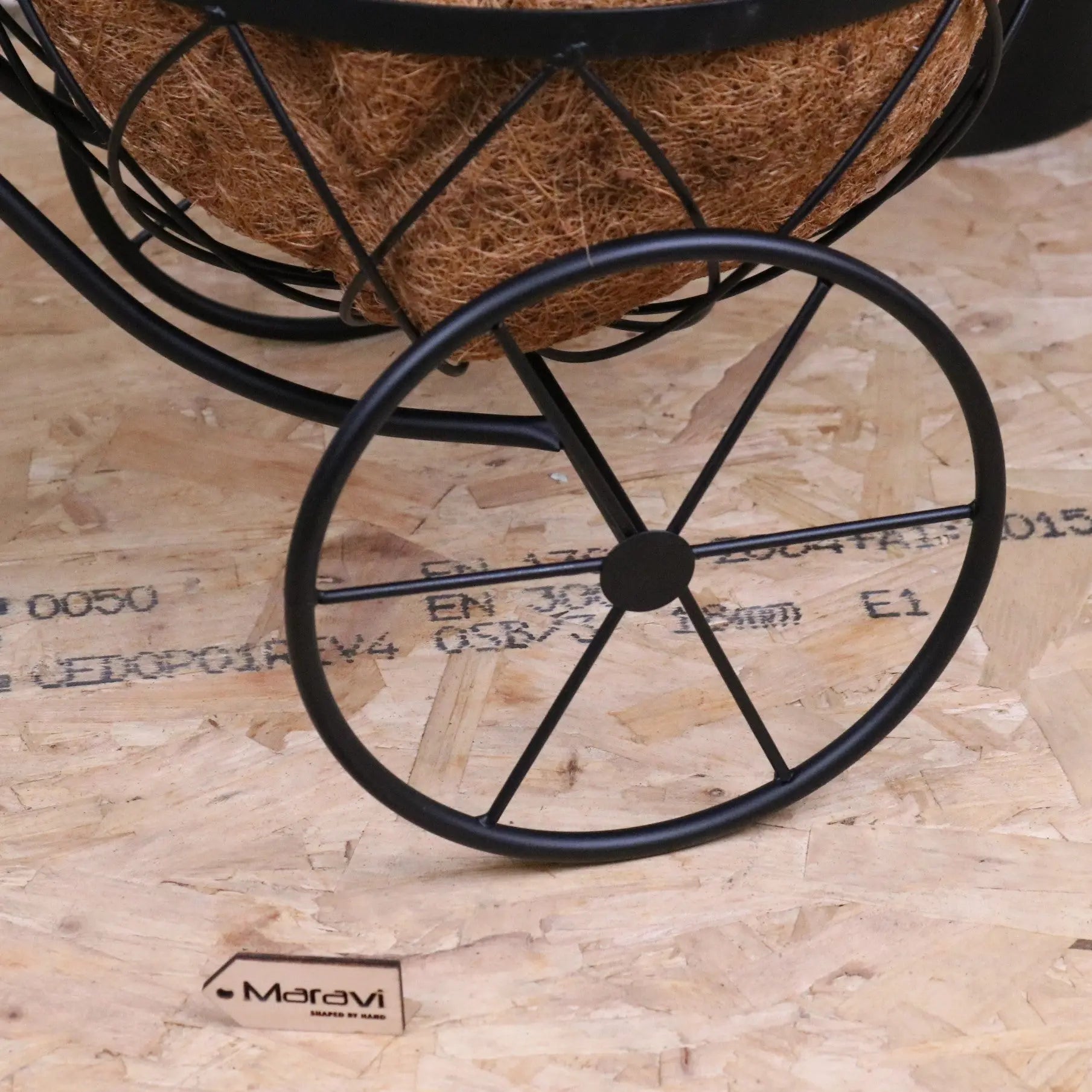 Bike Garden Planter Metal Vintage Style Black