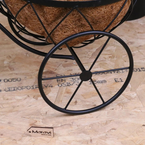 Bike Garden Planter Metal Vintage Style Black