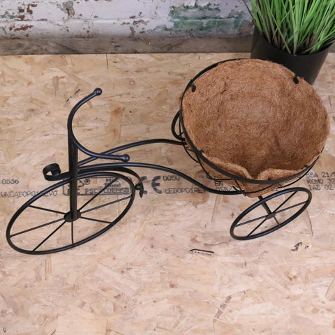 Bike Garden Planter Metal Vintage Style Black