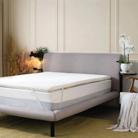 Brightr® Aurora Memory Foam Mattress Topper | Soft & Medium | 5 cm Reversible | Pressure Relief for Shoulder, Hip & Back