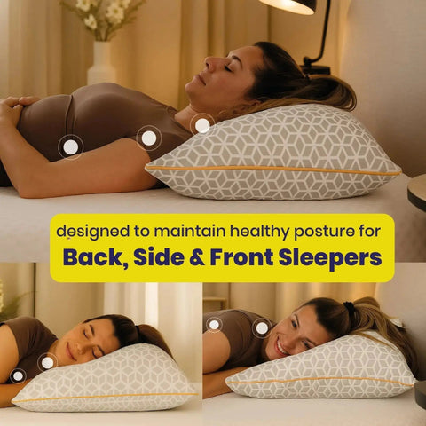 Brightr® Luna adjustable memory foam pillow bundle