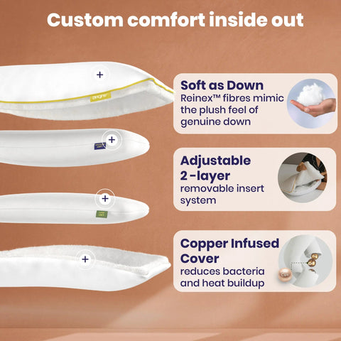 Brightr® Nox Vegan Down Alternative pillow