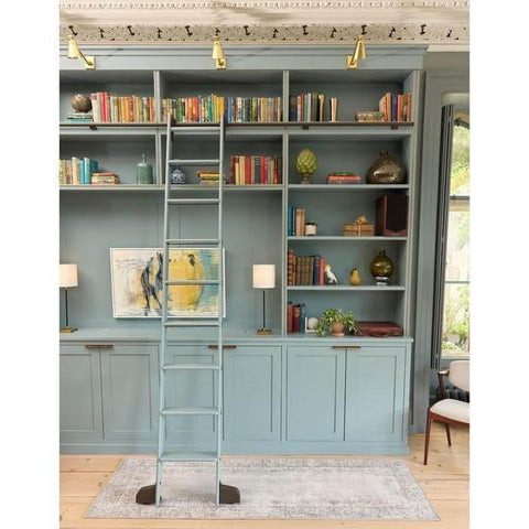 Eco-Washable Grey Rug Bordered Design