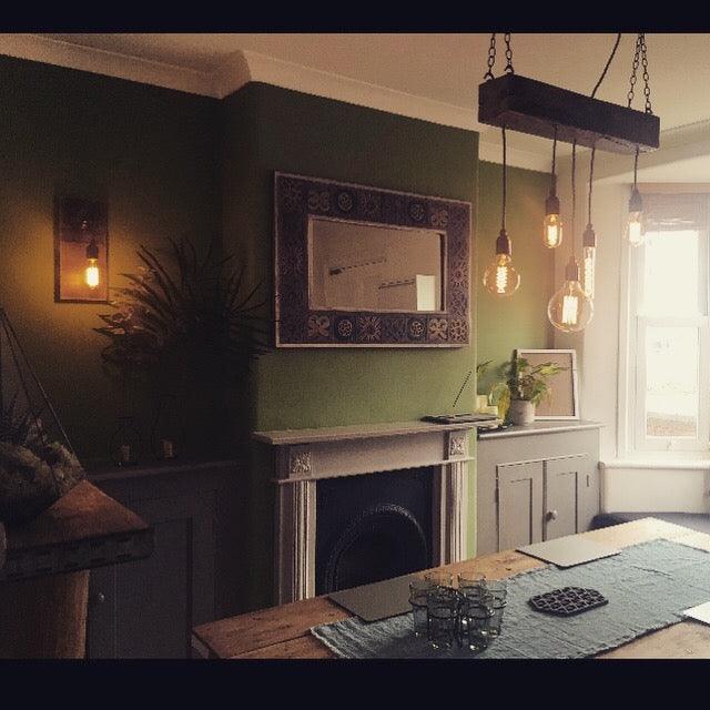 Oak Beam Chandelier | Rustic Kitchen Island & Dining Lighting UK