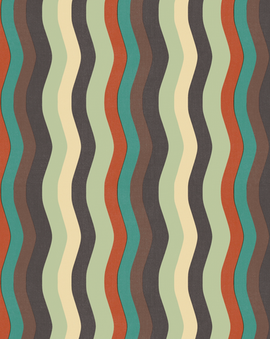 Wavy Stripe Wallpaper