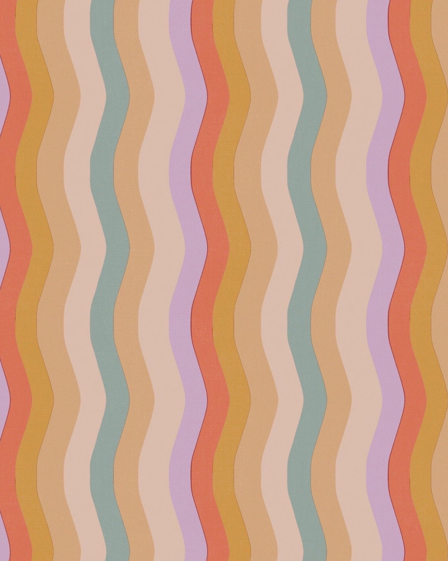 Wavy Stripe Wallpaper