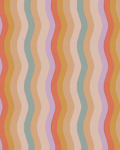 Wavy Stripe Wallpaper