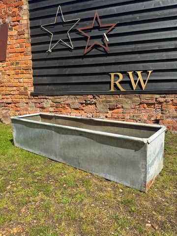 Reclaimed Galvanised Trough Large Planter /  Raised Flower Bed Plant Tree Pot T5