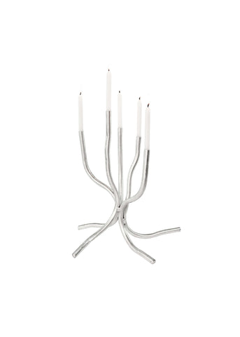 Aluminium Small Candelabra