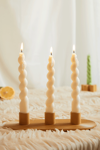 Minimalist Triple Candle Holder