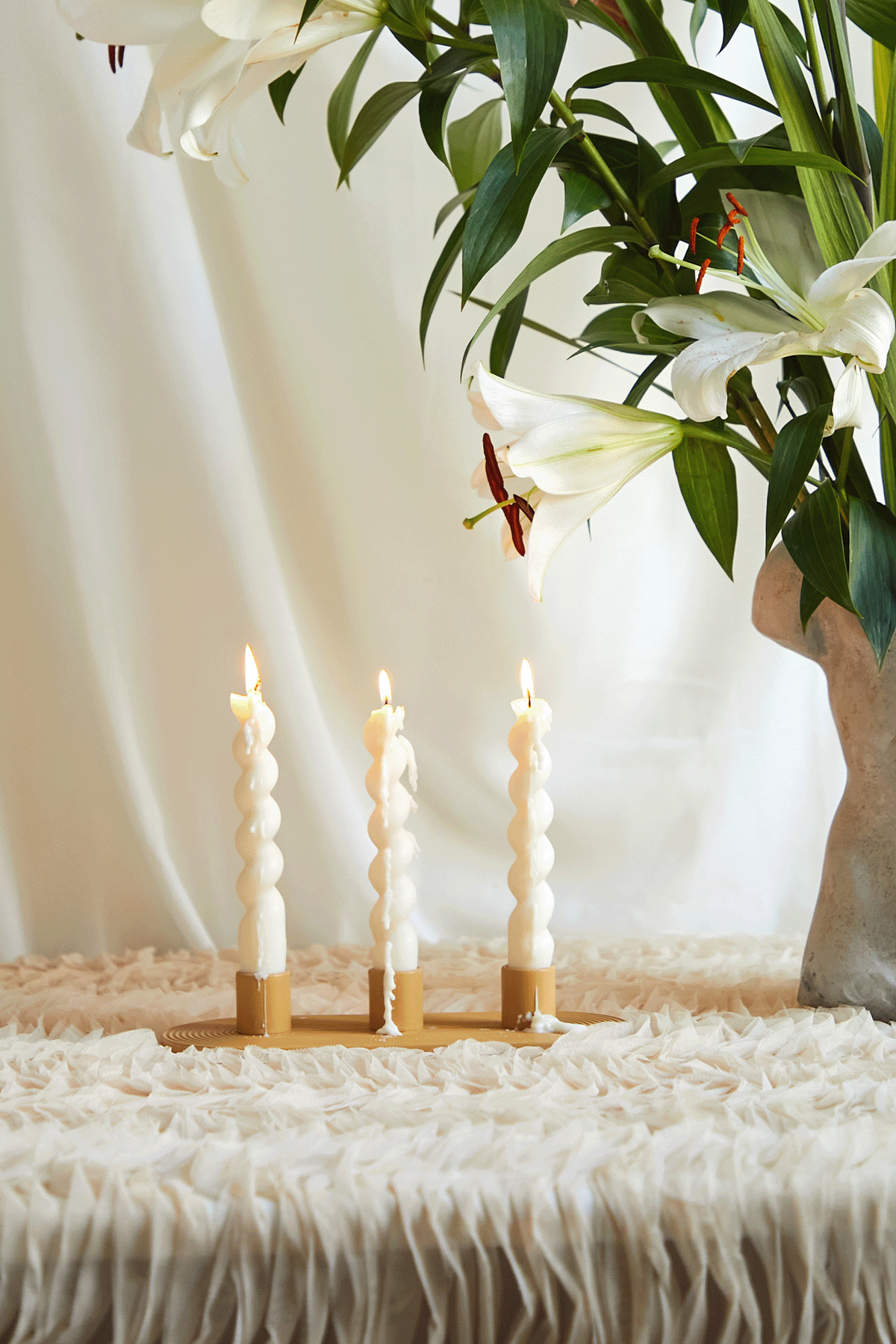 Minimalist Triple Candle Holder
