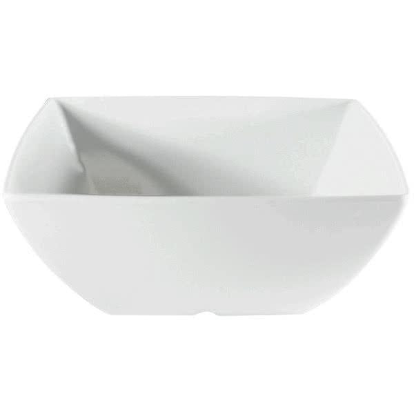 Classic Square Melamine White Bowl 177ml / 6oz - Pack of 12