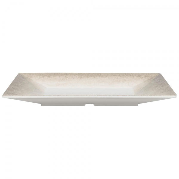 Jazz Square Melamine Plates 355mm (14") with Crackle Finished Border