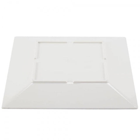Jazz Square Melamine Plates 150mm (6'') with Crackle Finished Border