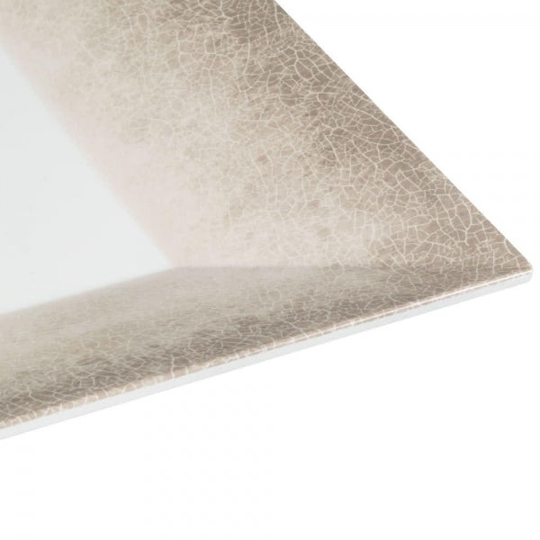 Jazz Square Melamine Plates 355mm (14") with Crackle Finished Border