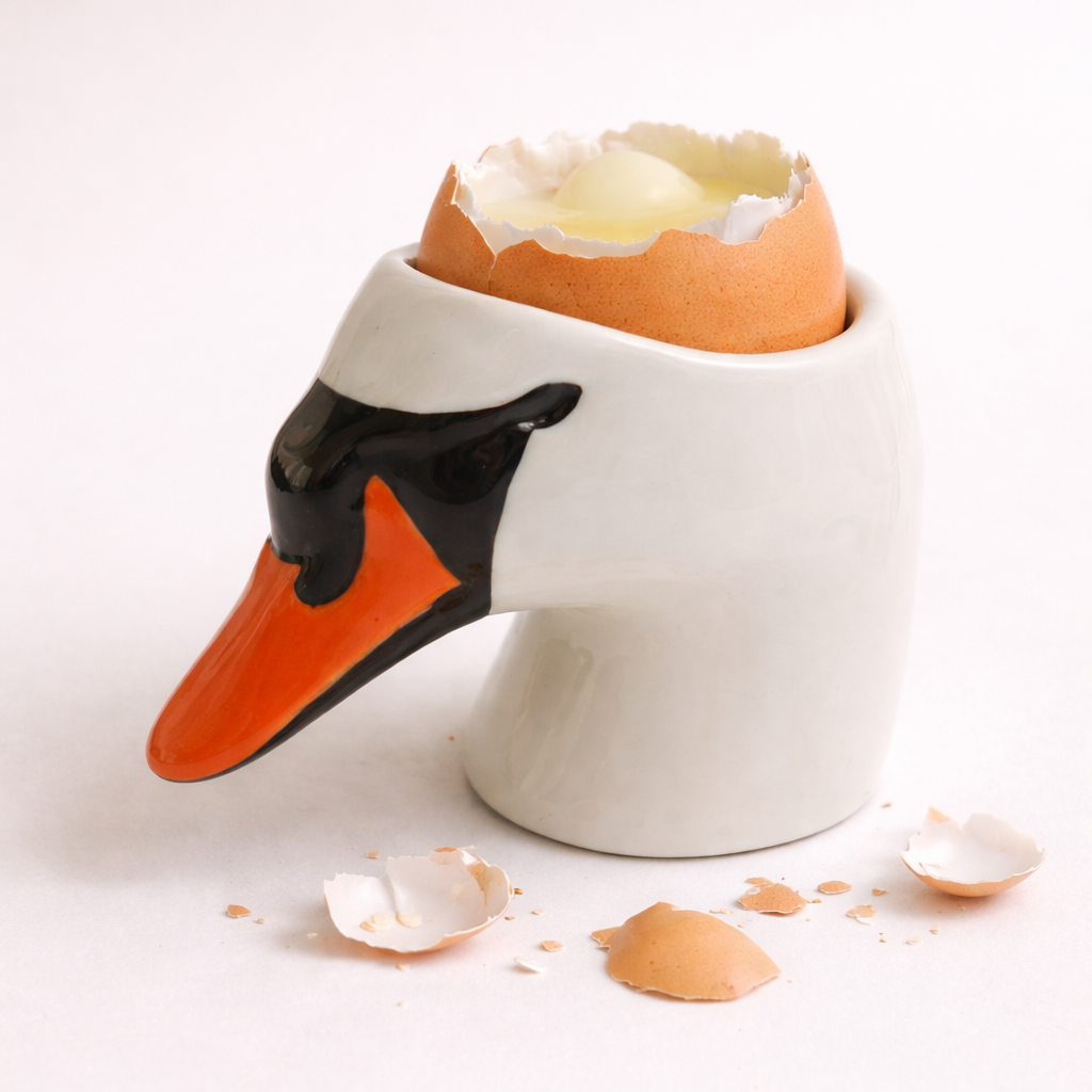 A Goose Egg Cup – Handmade Ceramic Egg Holder