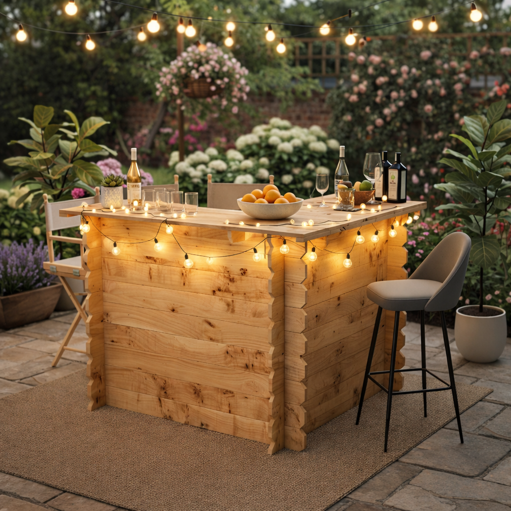 Wooden Interlock Corner Bar