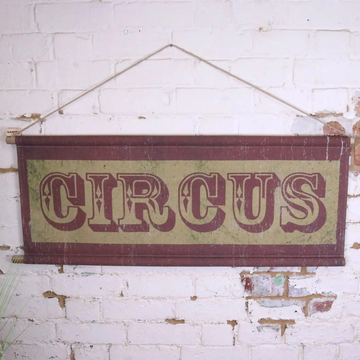 Circus Sign Canvas Wall Art
