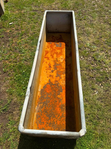 Reclaimed Galvanised Trough Large Planter /  Raised Flower Bed Plant Tree Pot T5