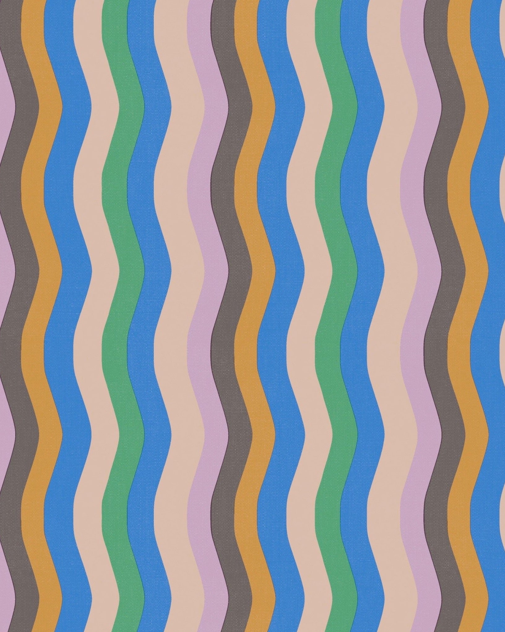 Wavy Stripe Wallpaper