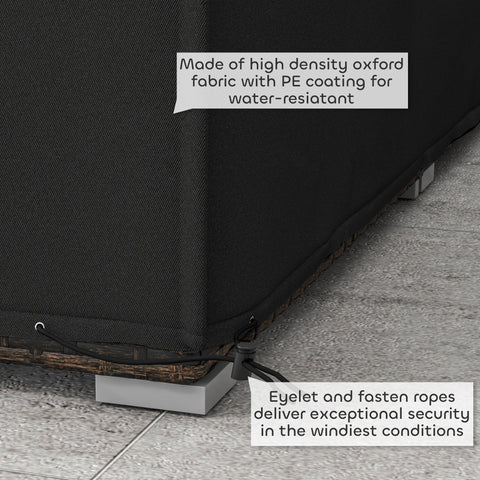 Outsunny 155 x 222cm Waterproof Furniture Cover - Black