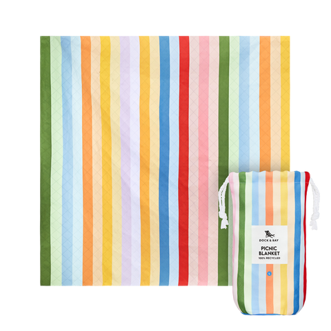 Candy Stripes Picnic Blanket