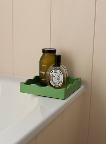 Square Allegra Tray in Green