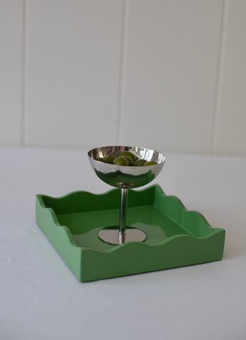 Square Allegra Tray in Green