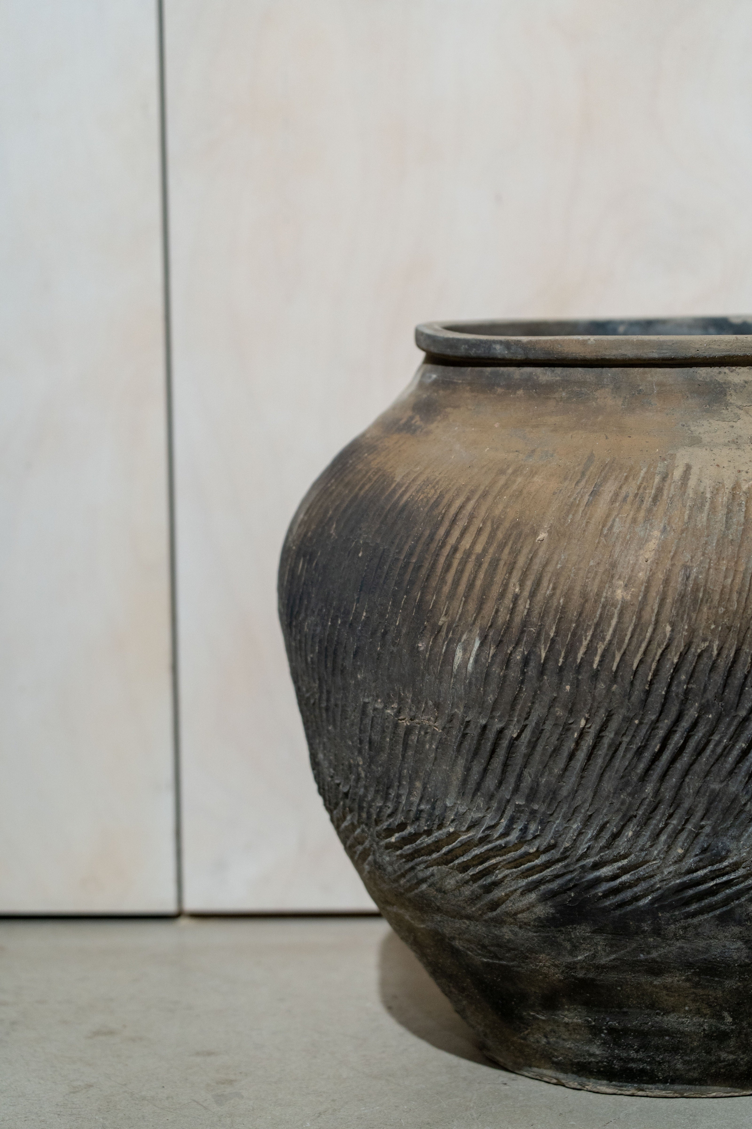 Vintage Brown and Grey Pot