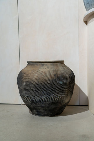 Vintage Brown and Grey Pot