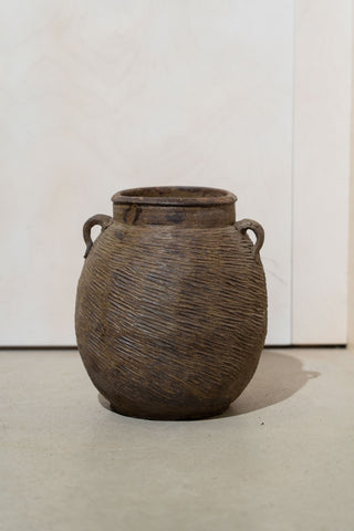 Antique Earthenware Preserve Pots