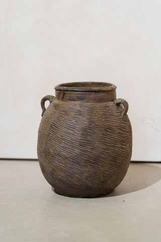 Antique Earthenware Preserve Pots