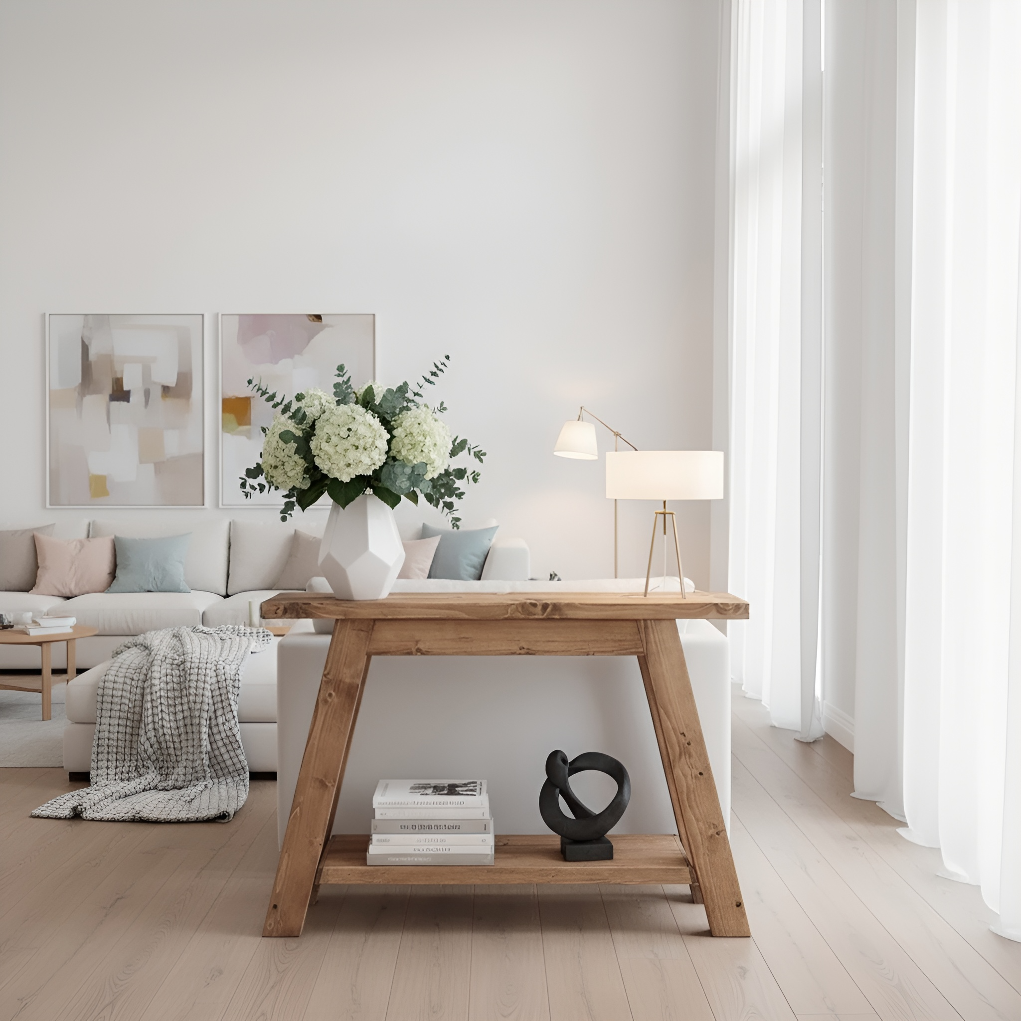 DASI Console Table With Shelf