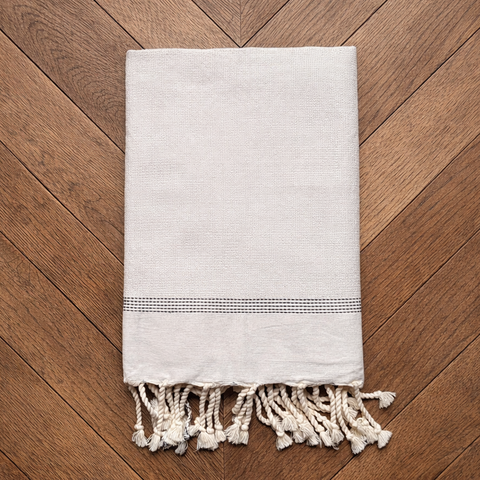 Cassis Linen Fringed Cotton Fouta